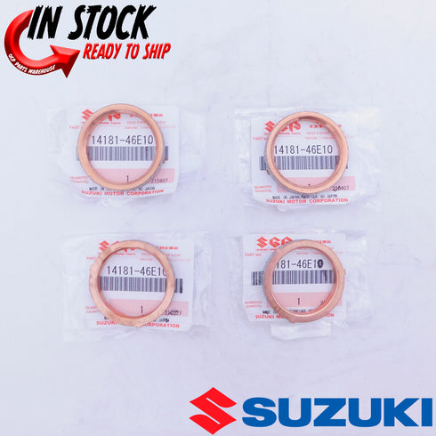 GENUINE SUZUKI OEM   GSXR 600 750 1000  OEM EXHAUST GASKETS 4 PACK (SEE FITMENT)